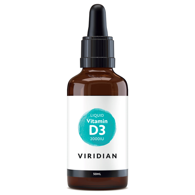 Viridian Vitamin D3 2000iu Liquid Drops 50ml
