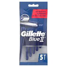 Gillette disposable razor blue 2 5 pack