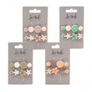 La Moda Marble Hair Clips