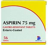 Aspirin 75mg tablets (56)
