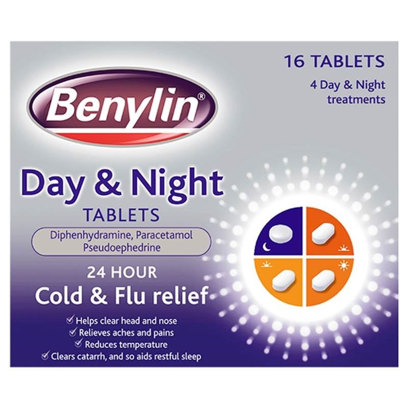 Benylin day and night cold and flu relief tablets 16