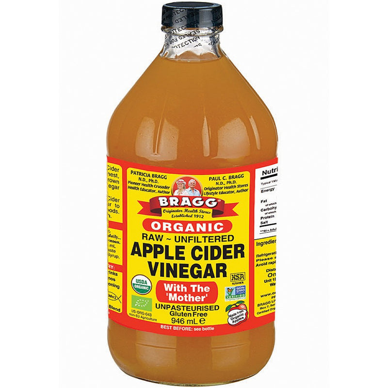 Bragg Organic Raw Unfiltered Apple Cider with The Mother 946ml