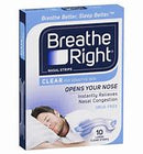 Breathe right nasal strips 10