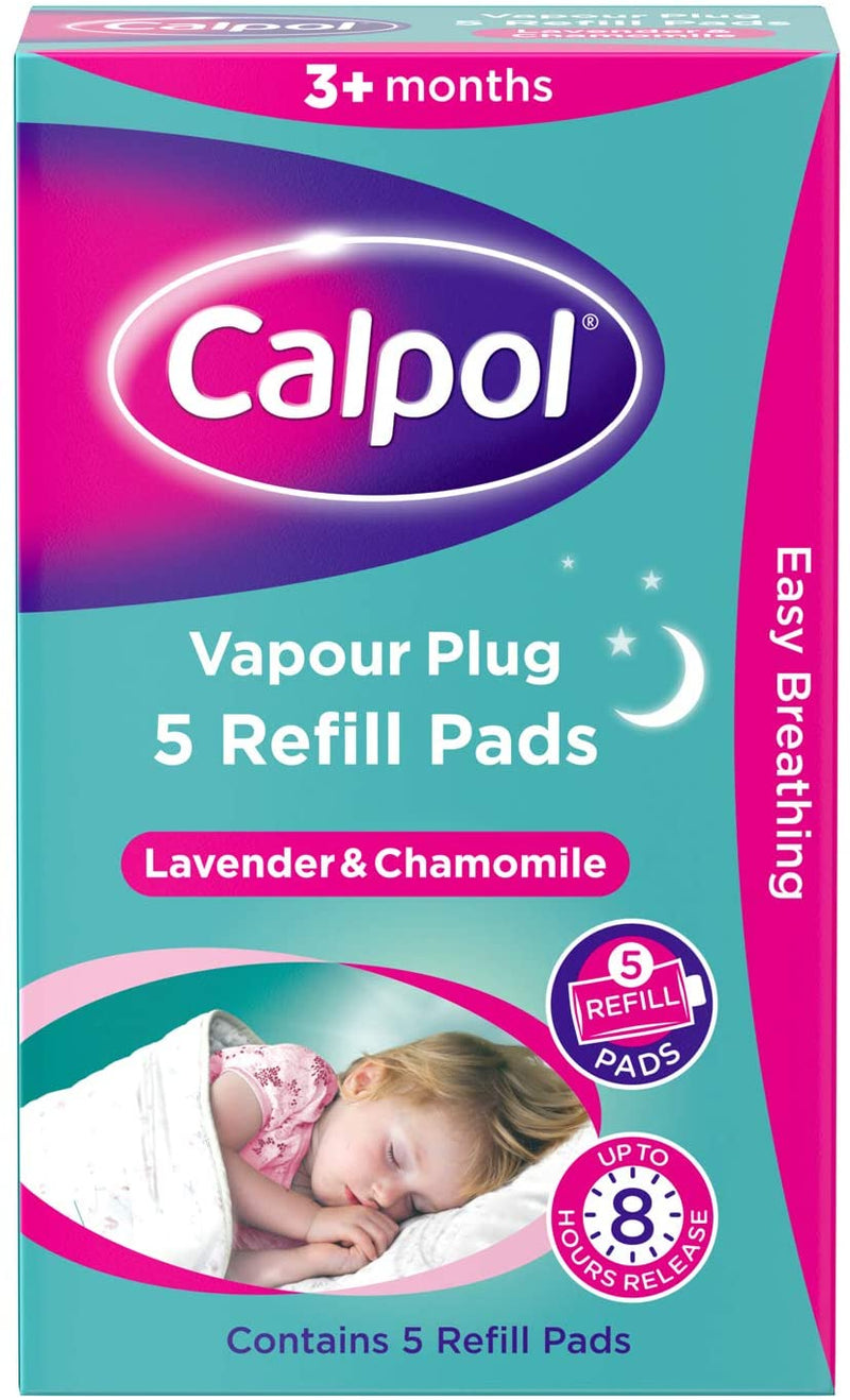 Calpol 3+ Months Lavender & Chamomile Vapour Plug 5 Refill Pads
