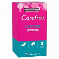 Carefree cotton fresh scent 20 pantyliners
