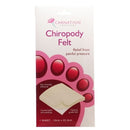 Carnation Footcare Chiropody Felt. 1 sheet - 10cm x 22.5cm