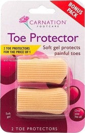 Carnation Footcare Soft Gel Toe Protector. 2 Pack