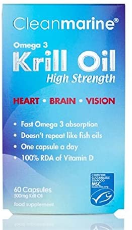 Cleanmarine Krill Oil 590mg 60 Capsules
