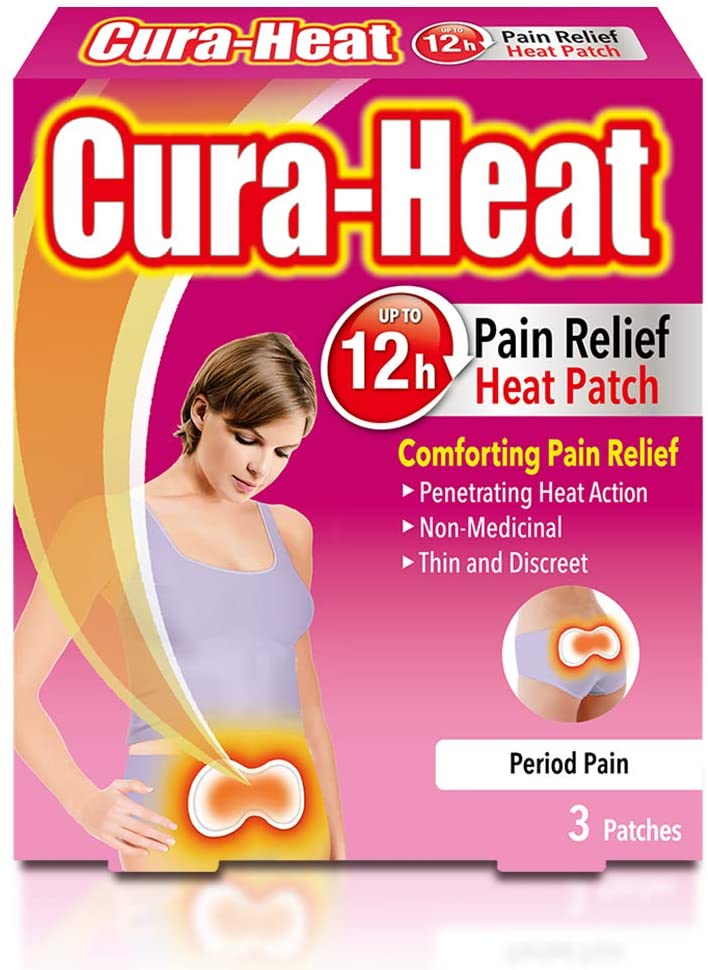 Cura-Heat Period Pain Patches x3