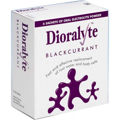 Dioralyte blackcurrant sachets 6