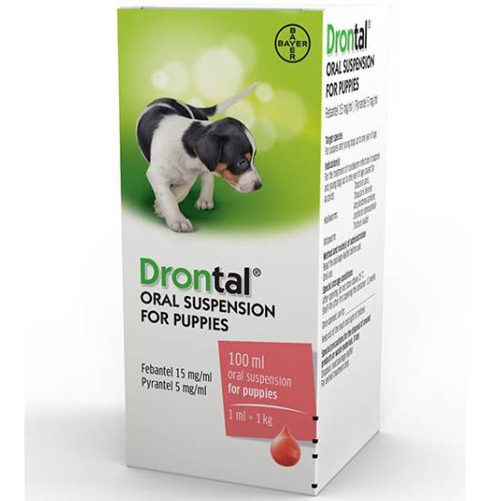 Drontal oral suspension for puppies 100ml