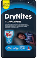 DryNites pyjama pants 4-7 years blue x10