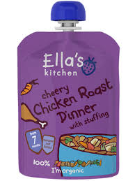 Ellas kitchen cheery chicken roast dinner with stuffing 130g