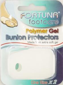 Fortuna Footcare Polymer Gel Bunion Protectors. One Size. 2 Pack.