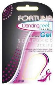 Fortuna Dancing feet invisible gel slingback strips x4