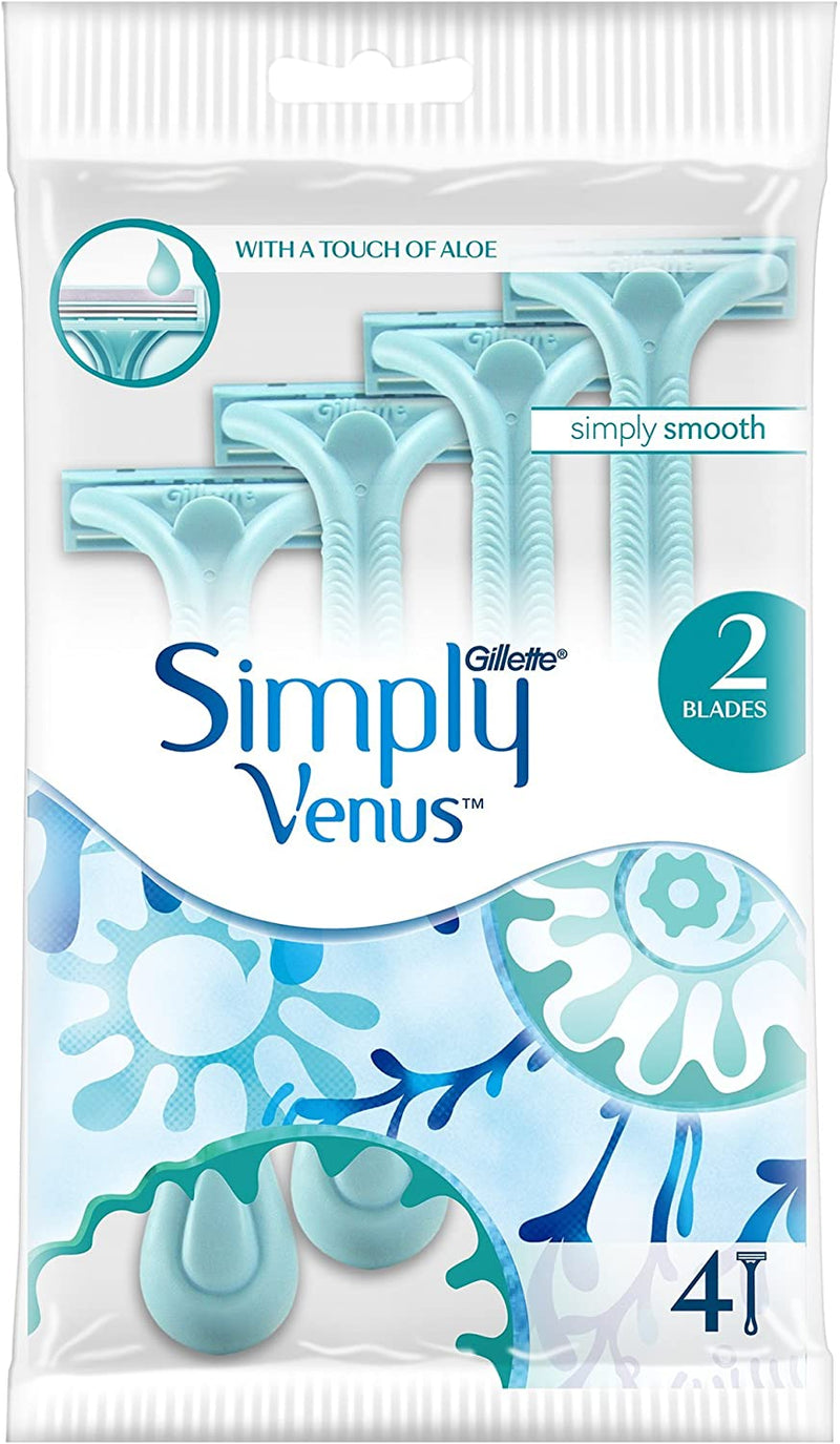 Gillette Simply Venus Disposable Razors x4