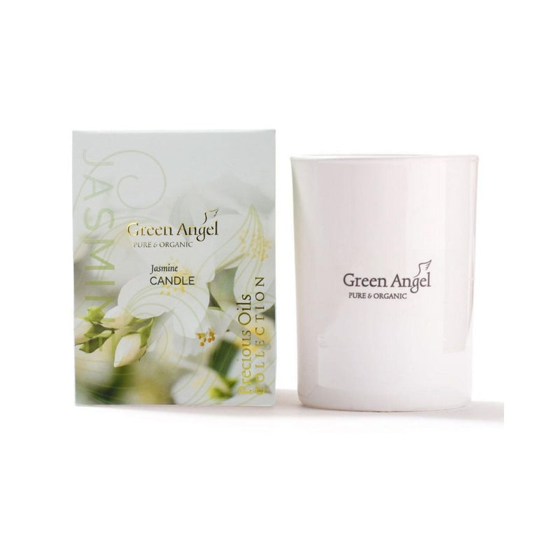 Green Angel Candle Jasmine