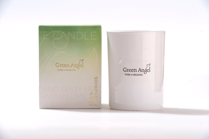 Green angel lime & lemongrass 250g candle