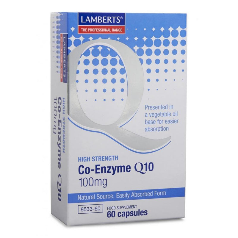 Lamberts Co-Enzyme CoQ10 100mg 60 Capsules