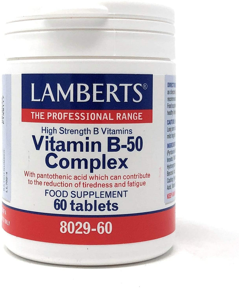 Lamberts High Strength Vitamin B50 Complex 60 Tablets