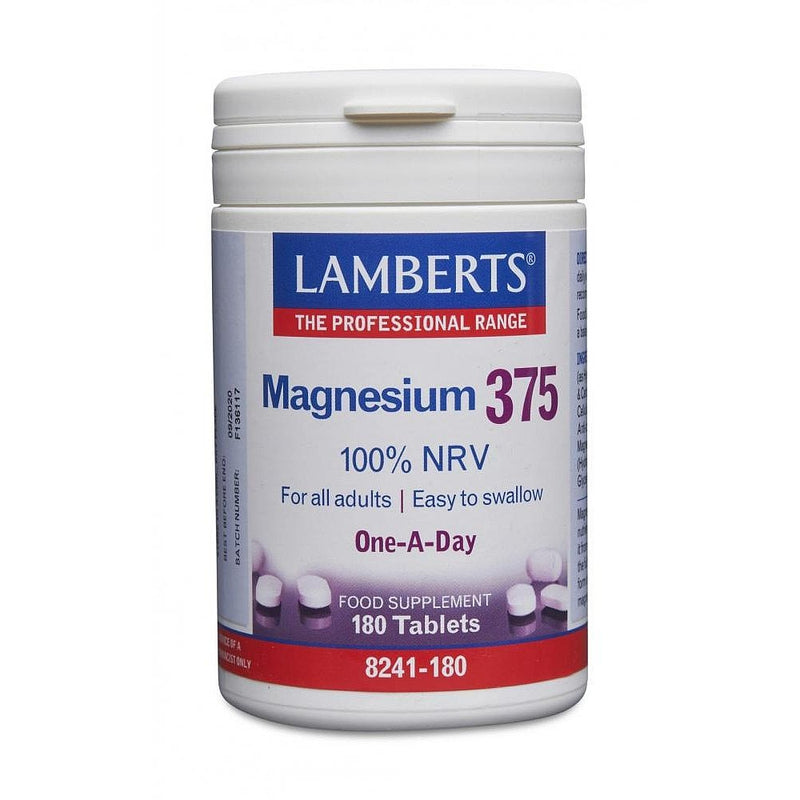 Lamberts Magnesium 375 100% NRV 180 Tablets