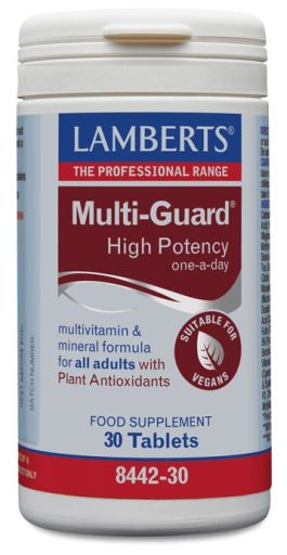 Lamberts Multi- Guard High Potency Multivitamin & Mineral with antioxidants 30 Tablets