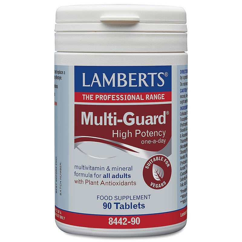Lamberts Multi- Guard High Potency Multivitamin & Mineral with antioxidants 90 Tablets