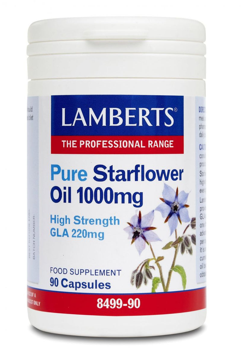 Lamberts Pure Starflower Oil 1000mg 90 Tablets