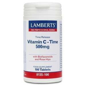 Lamberts Vitamin C Time Released 500mg Tabletsx100