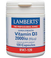 Lamberts Vitamin D3 2000iu 120 capsules