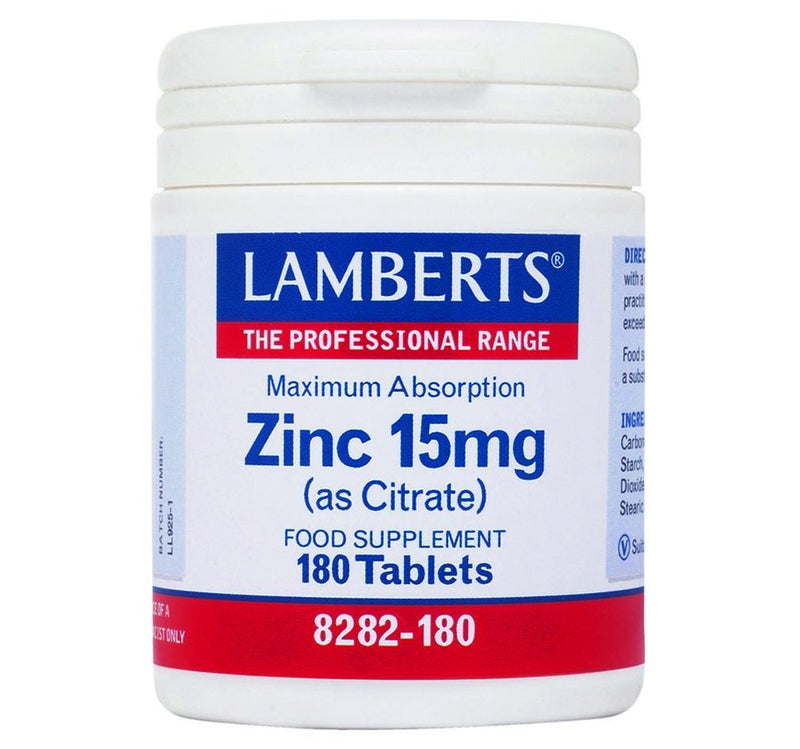 Lamberts Zinc 15mg (as citrate) 180 tablets