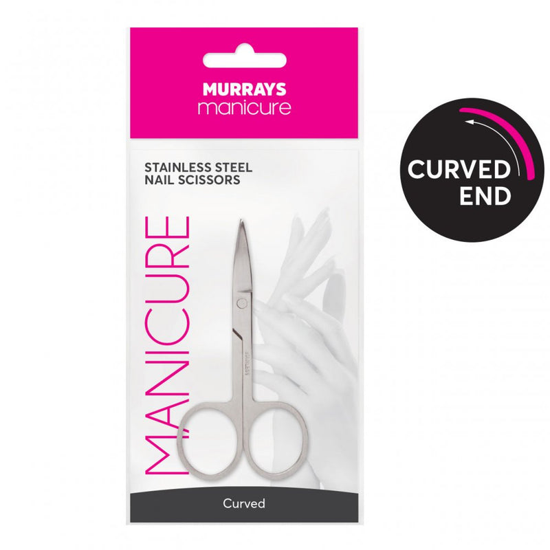 Murrays stainless steel curved nail scissors