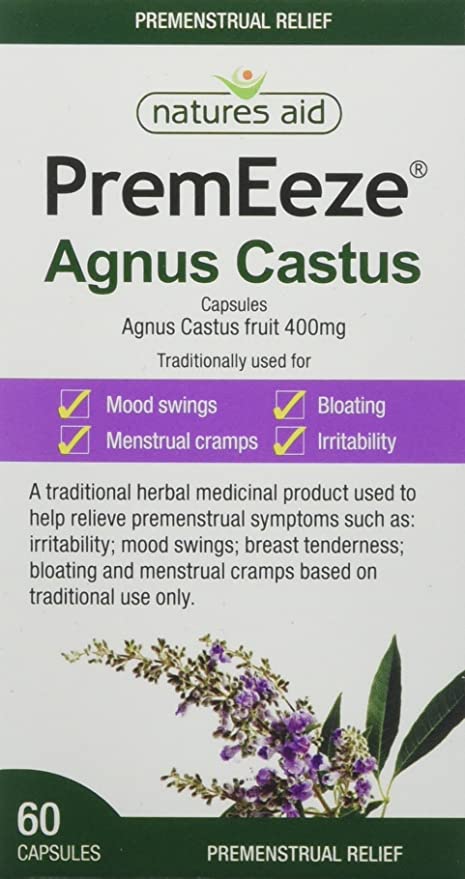 Natures aid PremEeze Agnus Castus Capsules x60