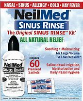 Neilmed sinus rinse mix 240ml bottle and 60 packets