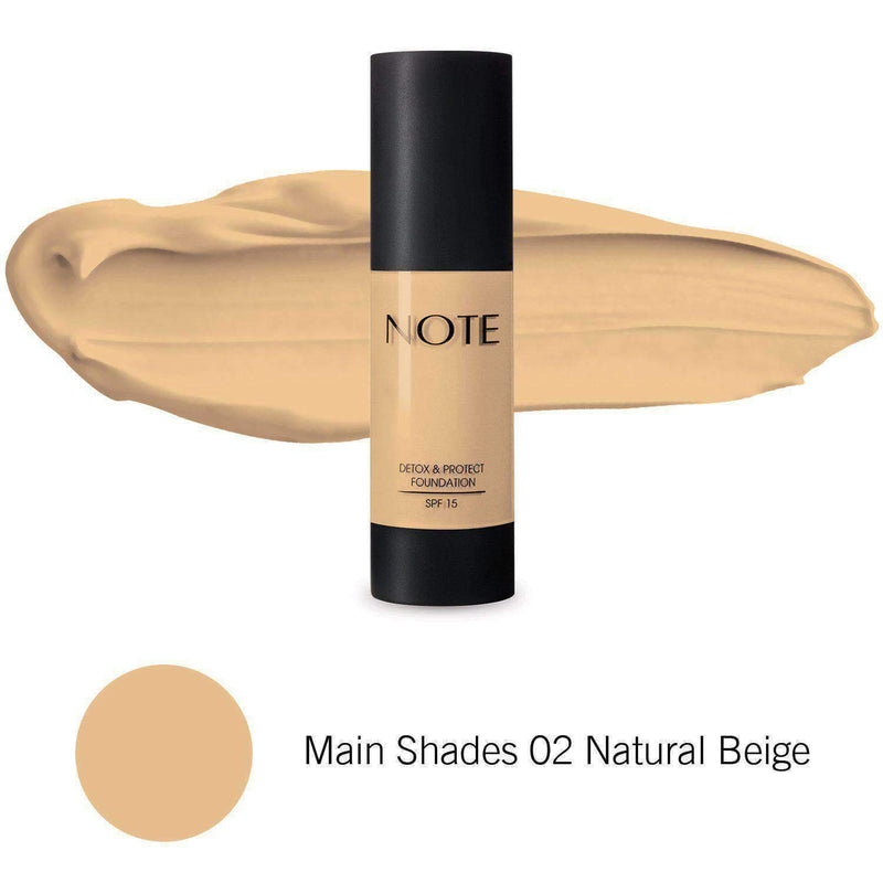 Note Detox & Protect foundation 02 35ml