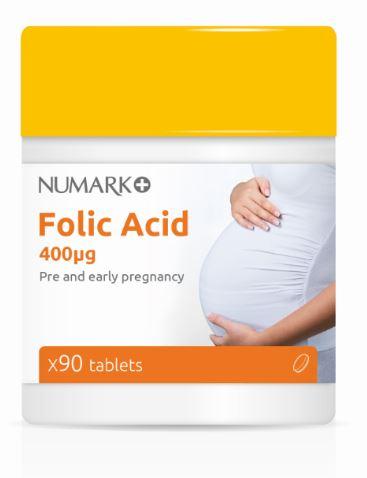 Numark Folic Acid for pre and early Pregnancy 90 Tablets