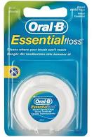 Oral B essential floss waxed mint