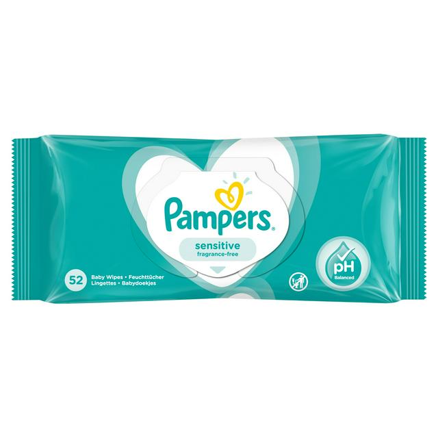 Pampers Sensitive 52 Wipes