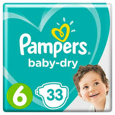 Pampers baby dry  size 6 essential pack (33 pack)