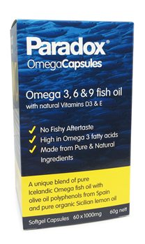 Paradox Omega Capsules Omega 3,6&9 fish oil 1000mg capsules 60 Capsules