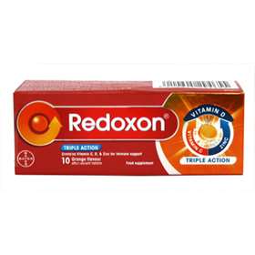 Redoxon Vitamin C 1000mg Tablets Triple Action 10 Effervescent Tablets