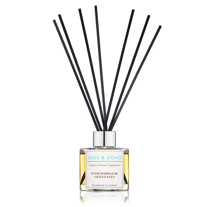 Sass And Boho Pink Pomelo And Ocean Salt Reed Diffuser 100ml