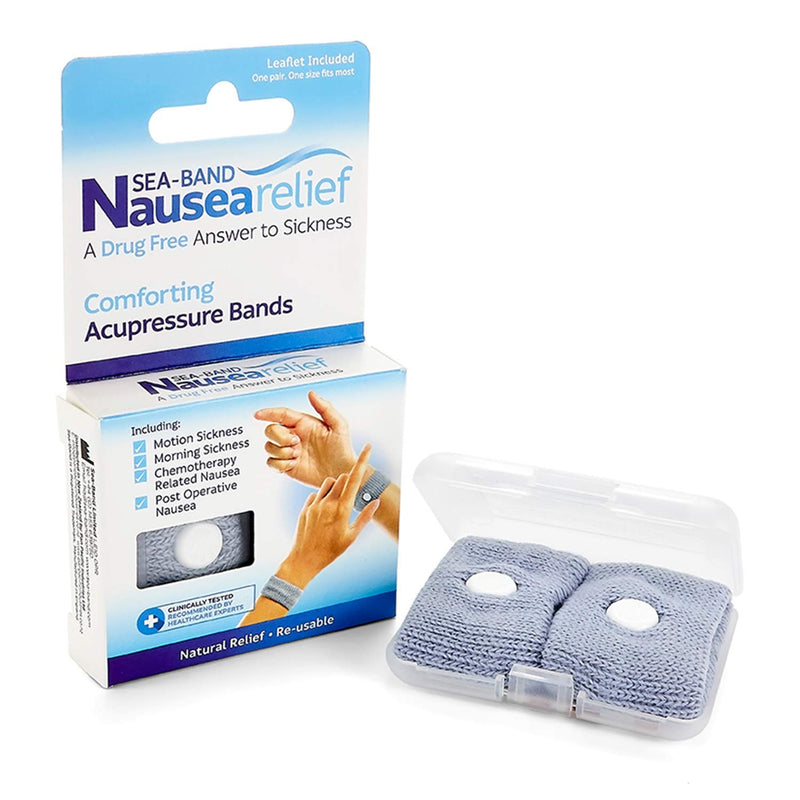 Sea band nausea relief comforting acupressure band - one pair