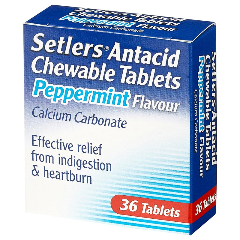 Setlers antacid chewable tablets 36