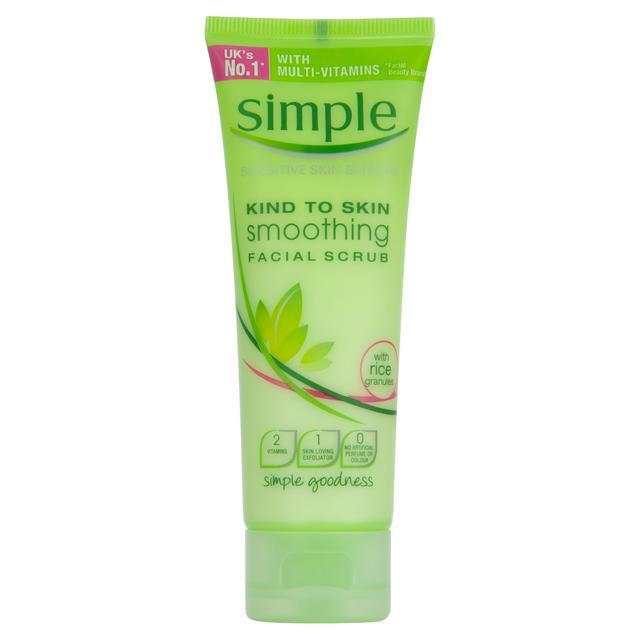 Simple smoothing facial scrub 75ml