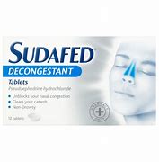 Sudafed Decongestant 12 tablets
