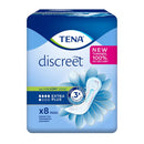 Tena discreet extra plus pads x8