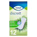 Tena discreet normal pads x12