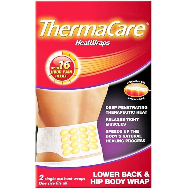 Thermacare Heatwraps for lower back and hip 2 pack