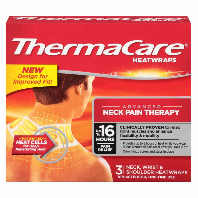 Thermacare Heatwraps for neck, shoulder and wrist. 3 pack